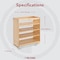 Rev-A-Shelf Maple Wood; Steel, Natural Maple, 11 in W, 25.5 in H, 22.5 in D 448-BC-11C - alternate 8